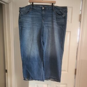 EUC Torrid Sz 28 Perfect Wide Leg Vintage Stretch Pre-owned *Says 28Tall*